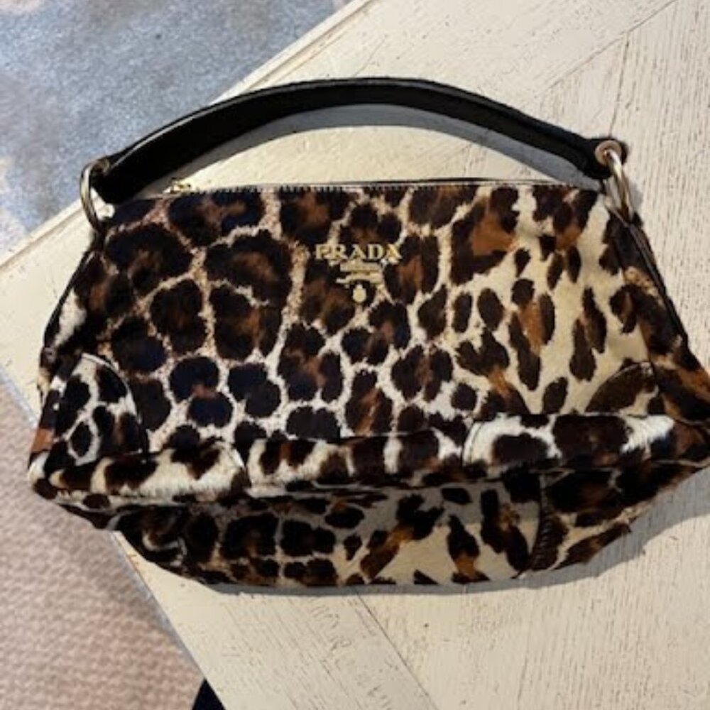 Prada Cheetah Print Shoulder Bag